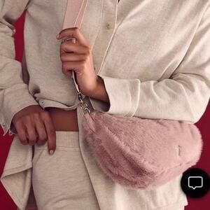 Victoria’s Secret Pink Faux Fur Crossbody Sling Bag